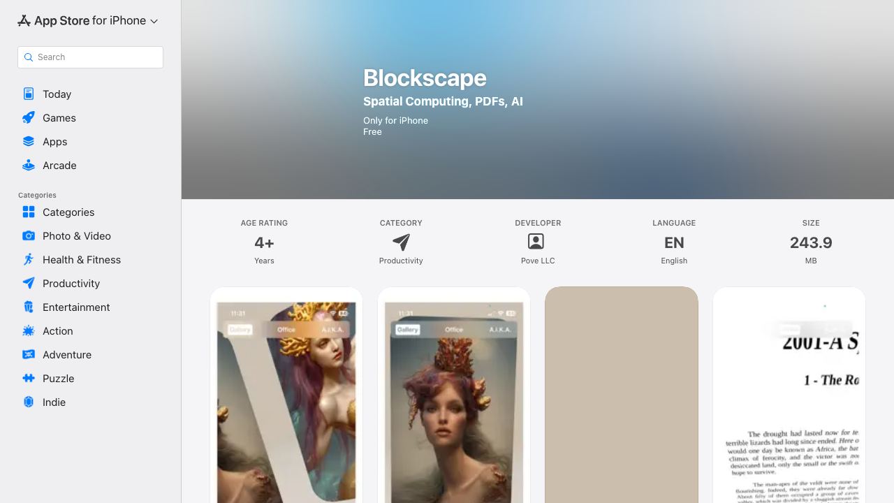 Blockscape website screenshot