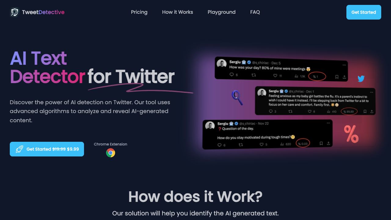 TweetDetective website screenshot