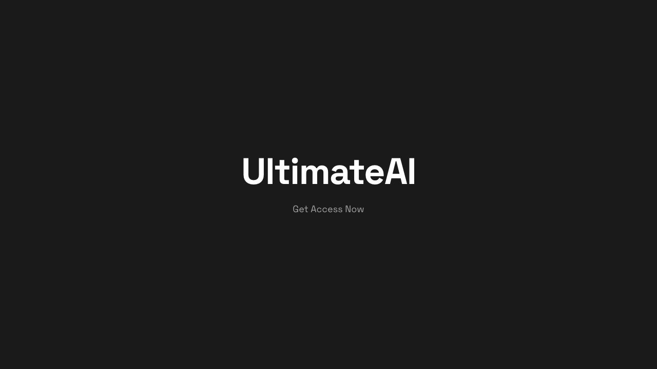 UltimateAI.app 网站截图