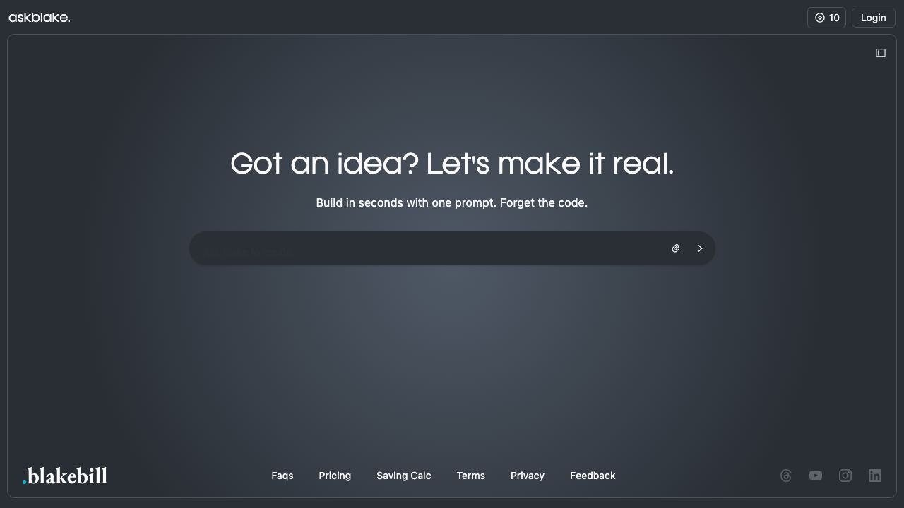 AskBlake 网站截图