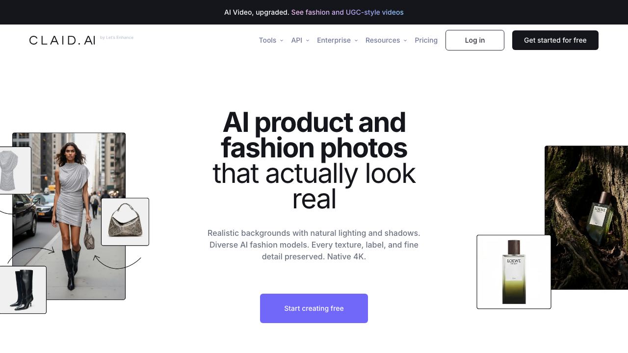 Claid.ai 网站截图