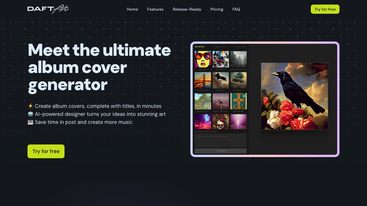 Daft Art website screenshot