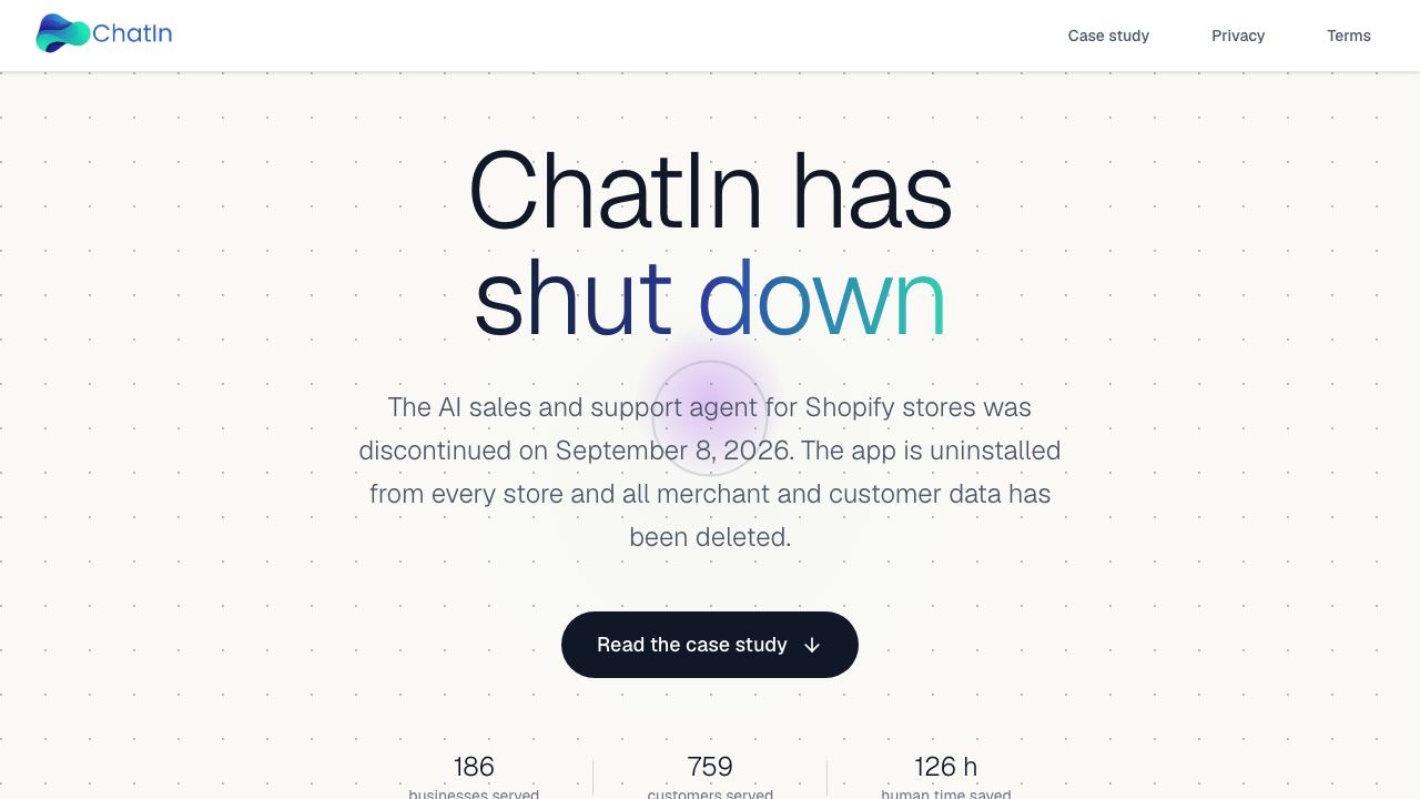 ChatIn 网站截图