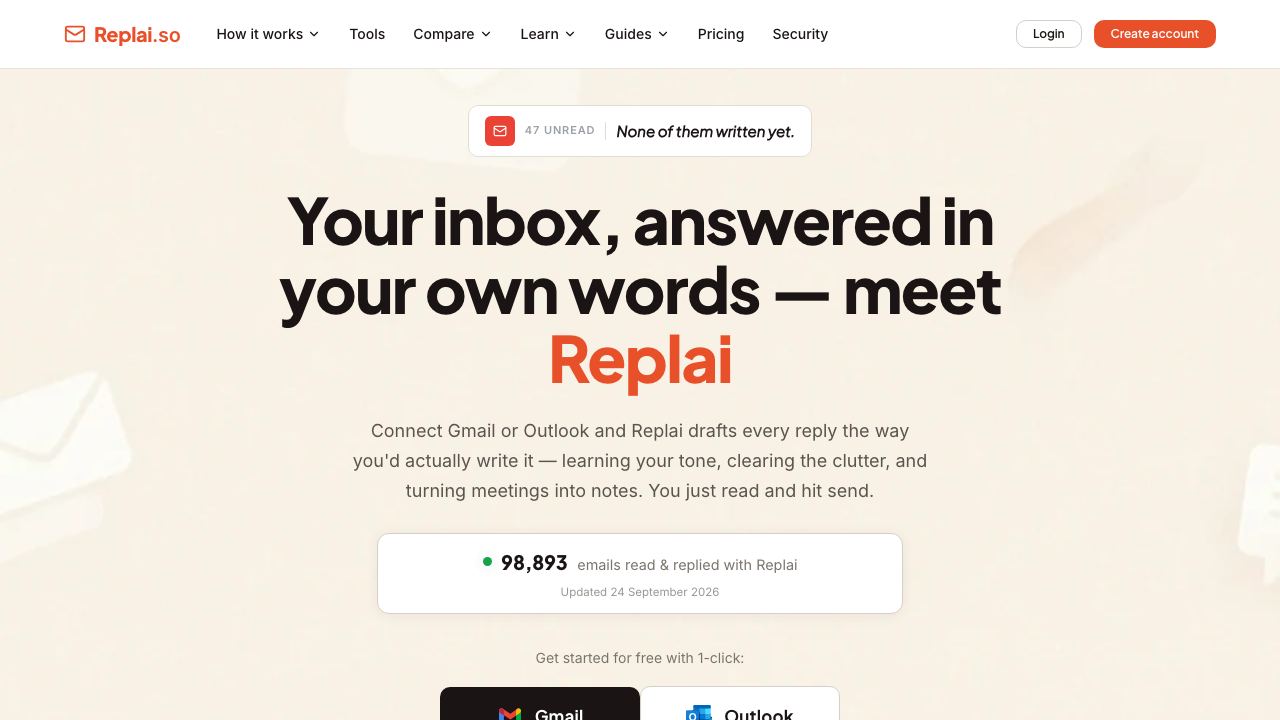Replai website screenshot