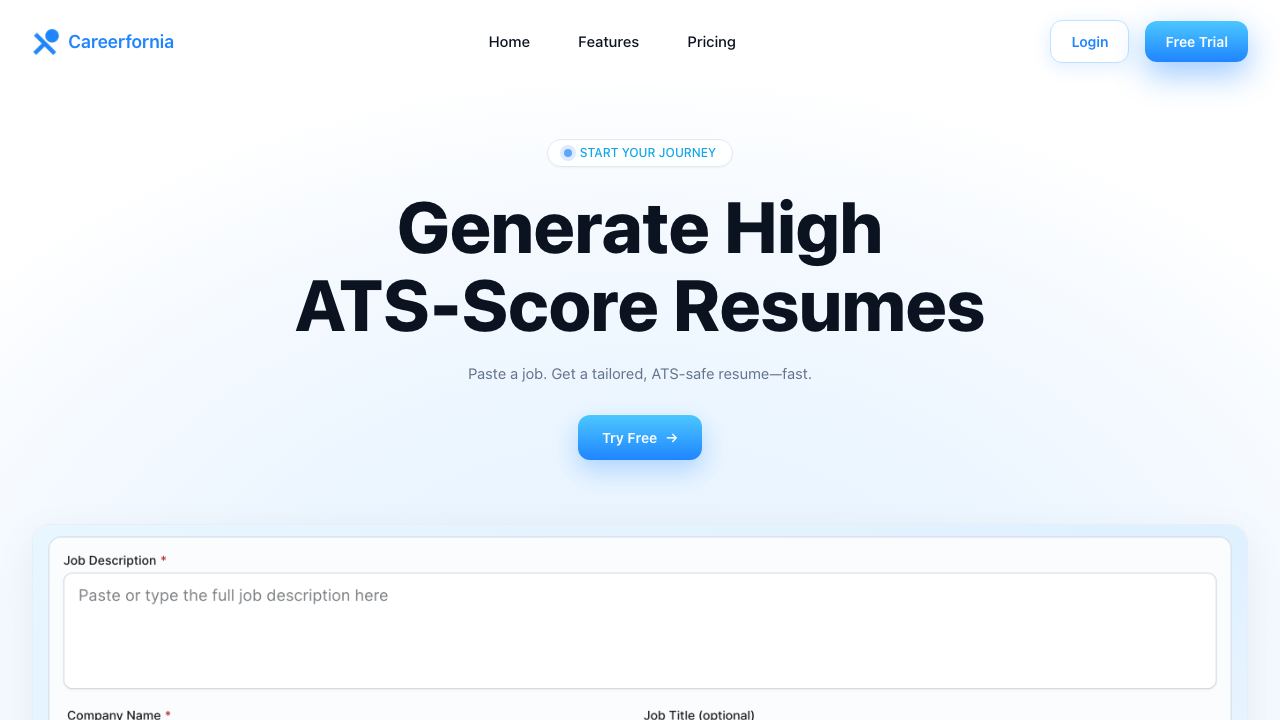 Careerfornia 网站截图