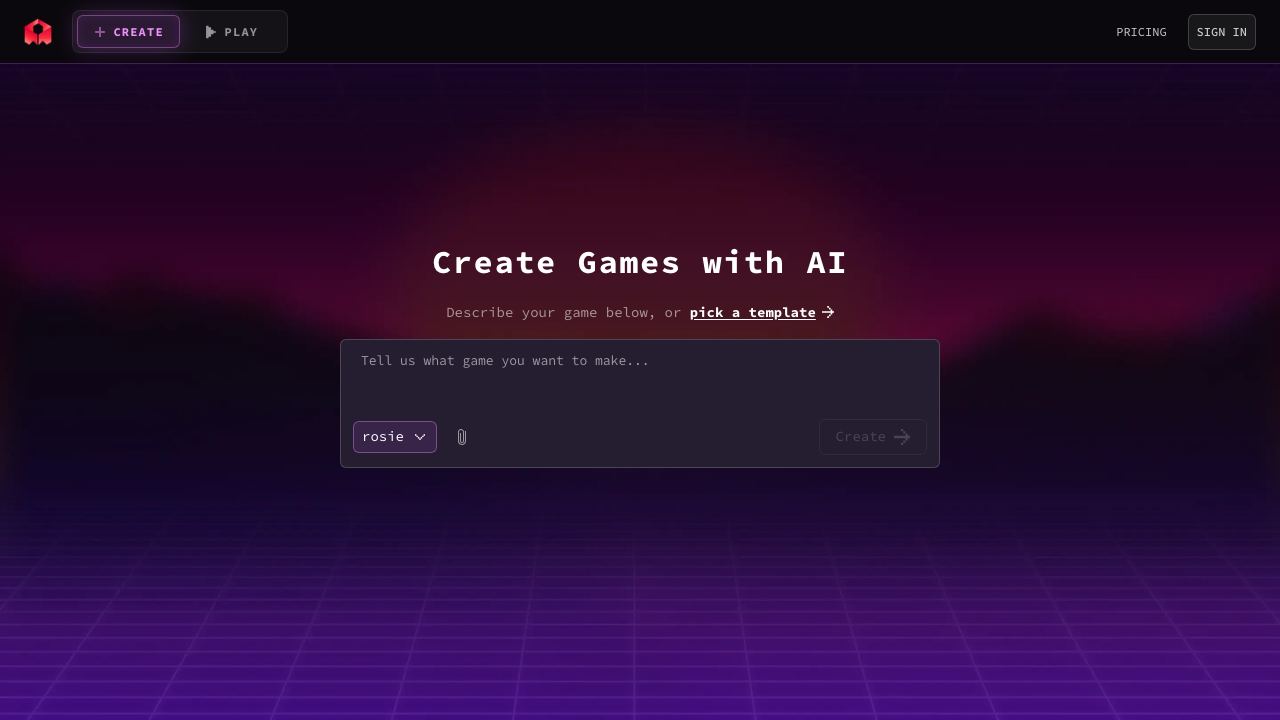 Rosebud website screenshot
