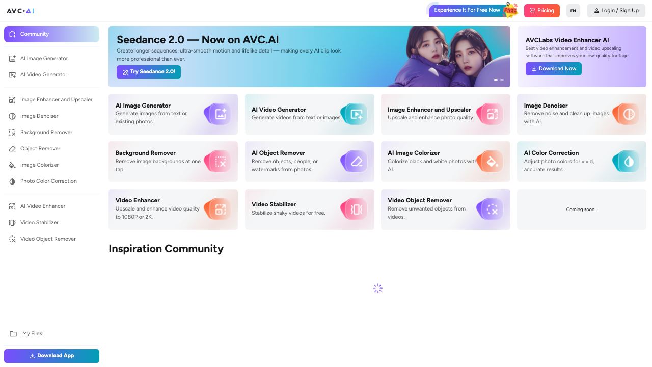 Avc.ai 网站截图