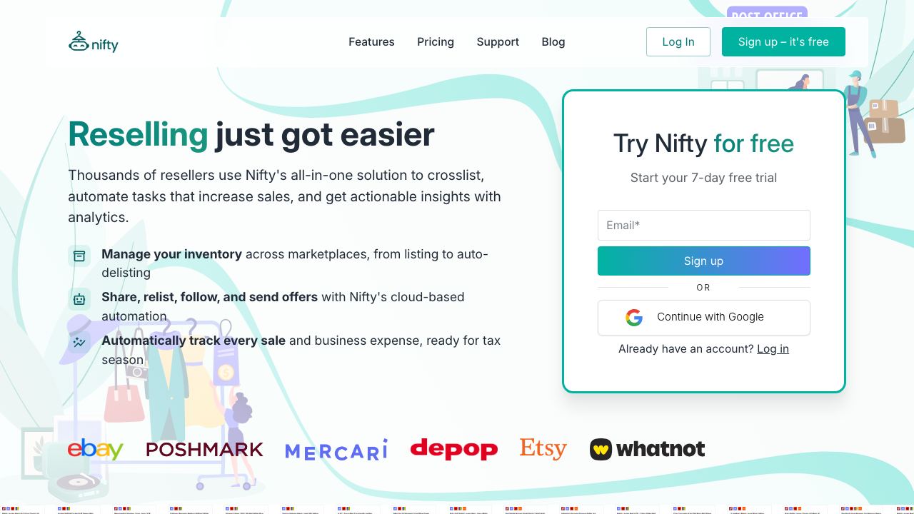 Nifty AI website screenshot
