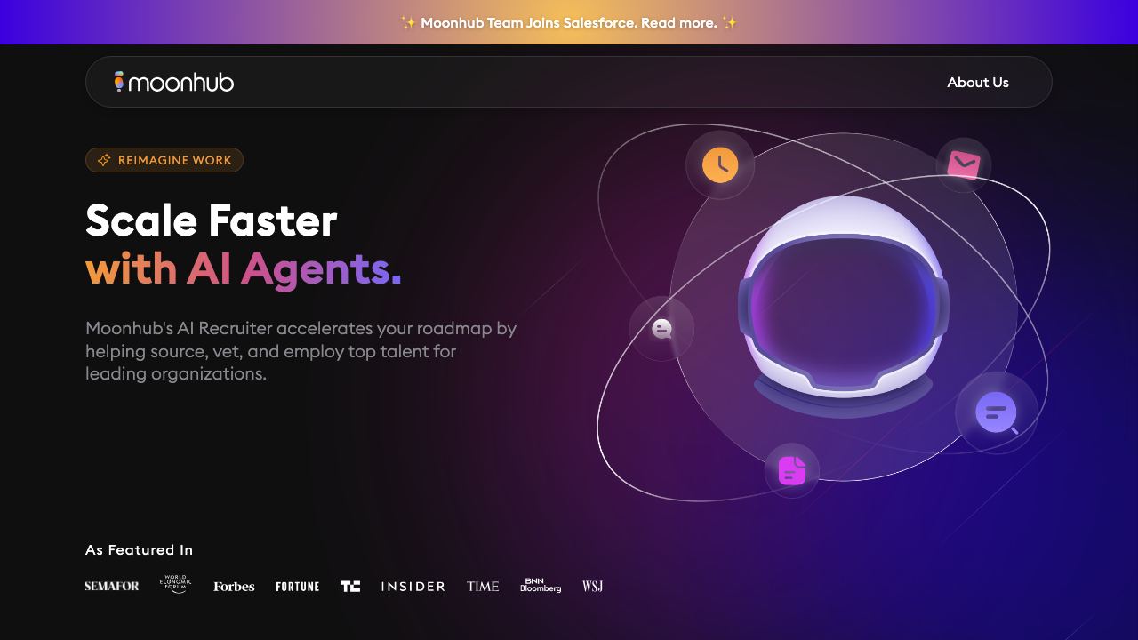 Moonhub website screenshot
