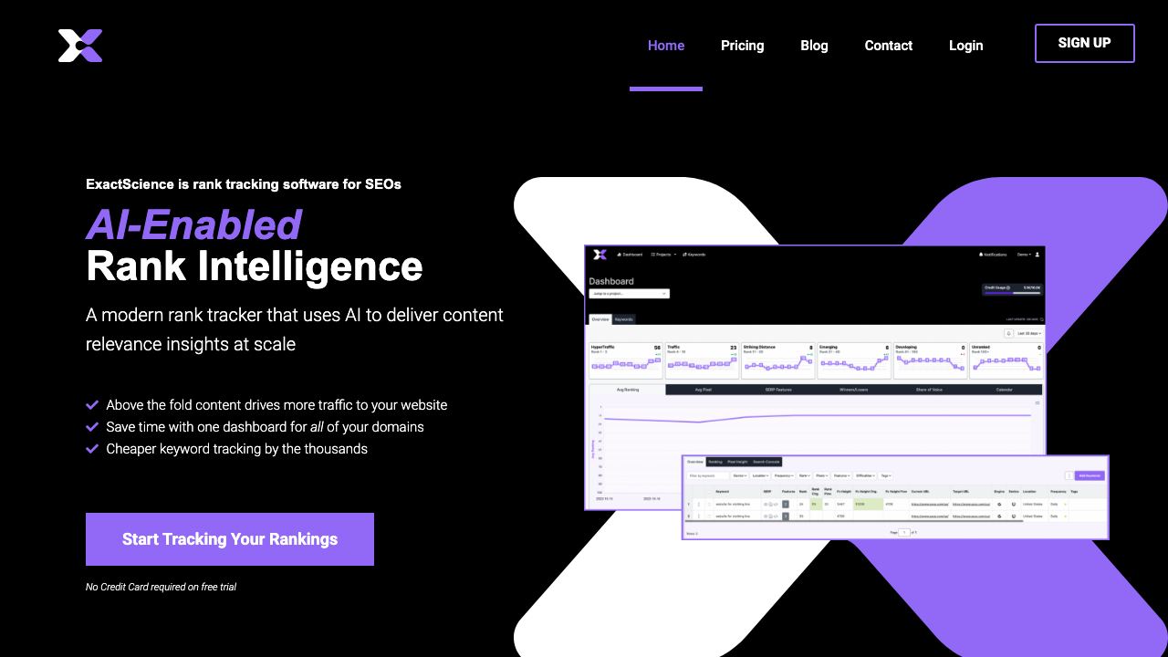ExactScience 网站截图