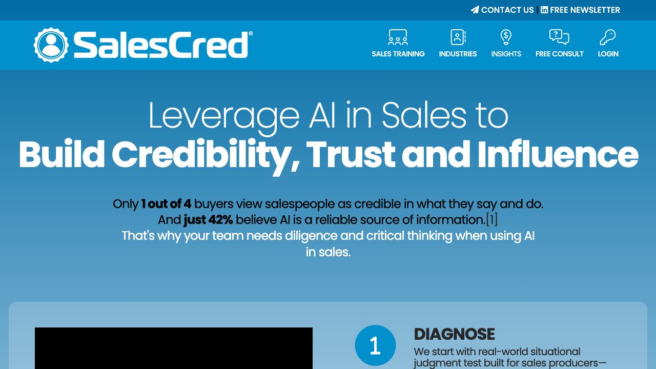 SalesCred PRO 网站截图
