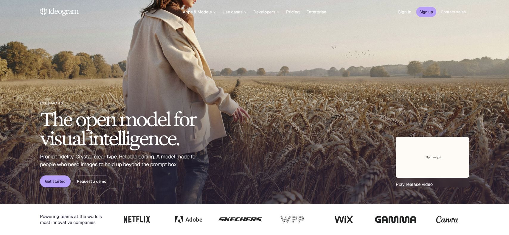 Ideogram website screenshot