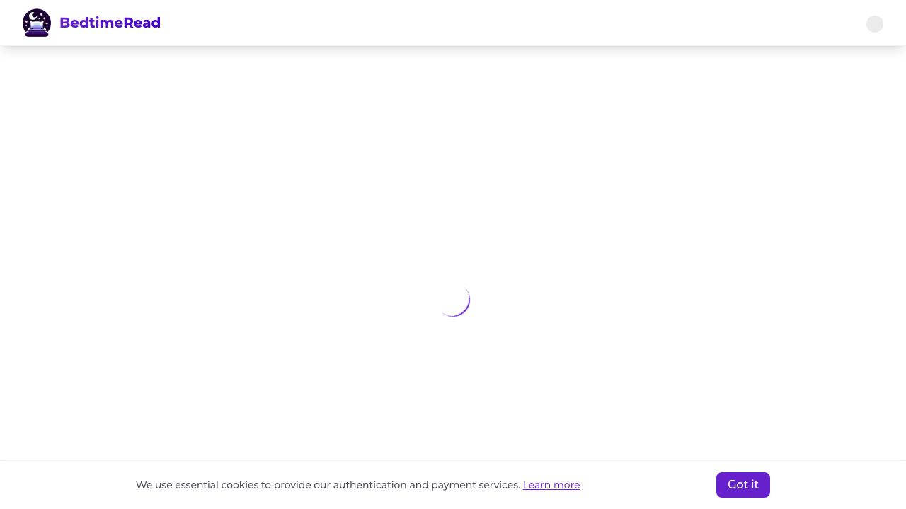 BedtimeRead website screenshot