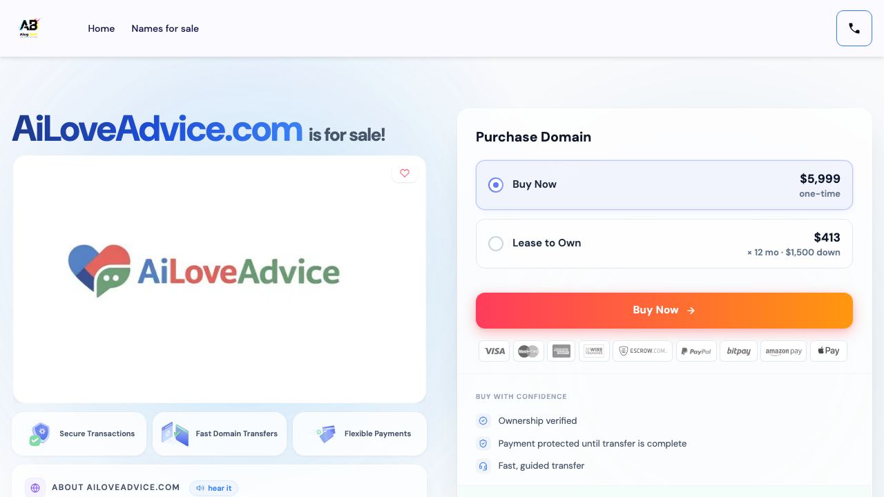 AI Love Advice 网站截图