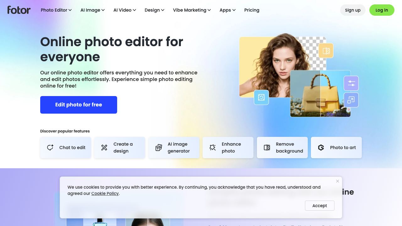 Fotor website screenshot