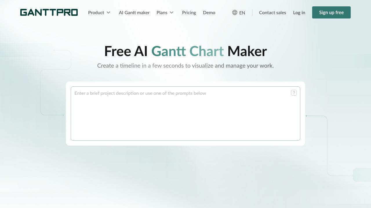 GanttPRO website screenshot