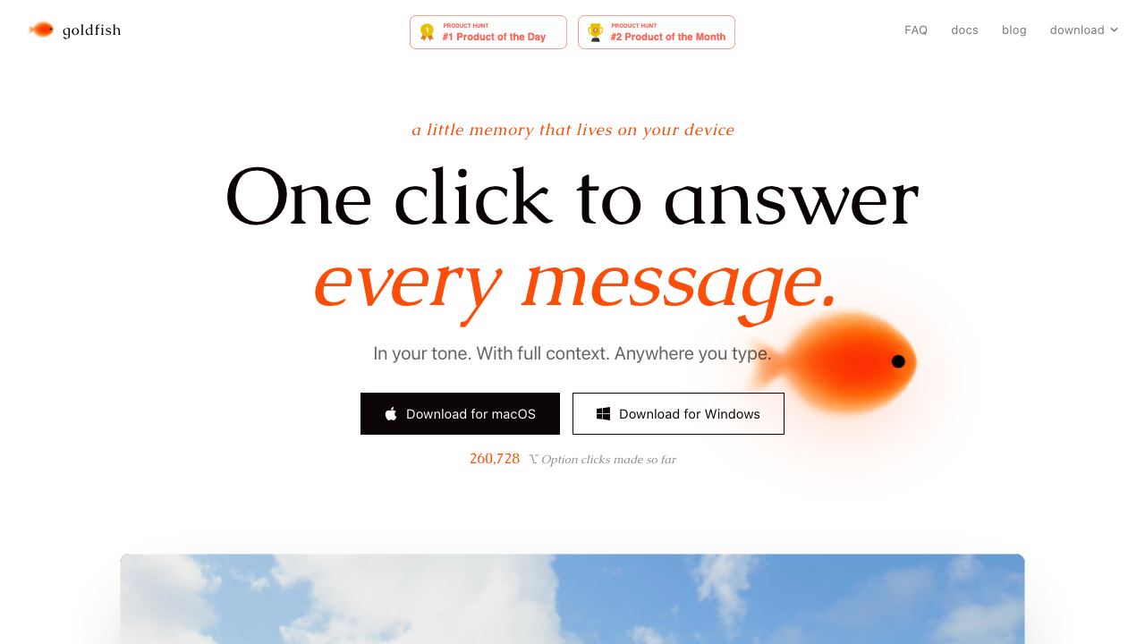 Goldfish 网站截图