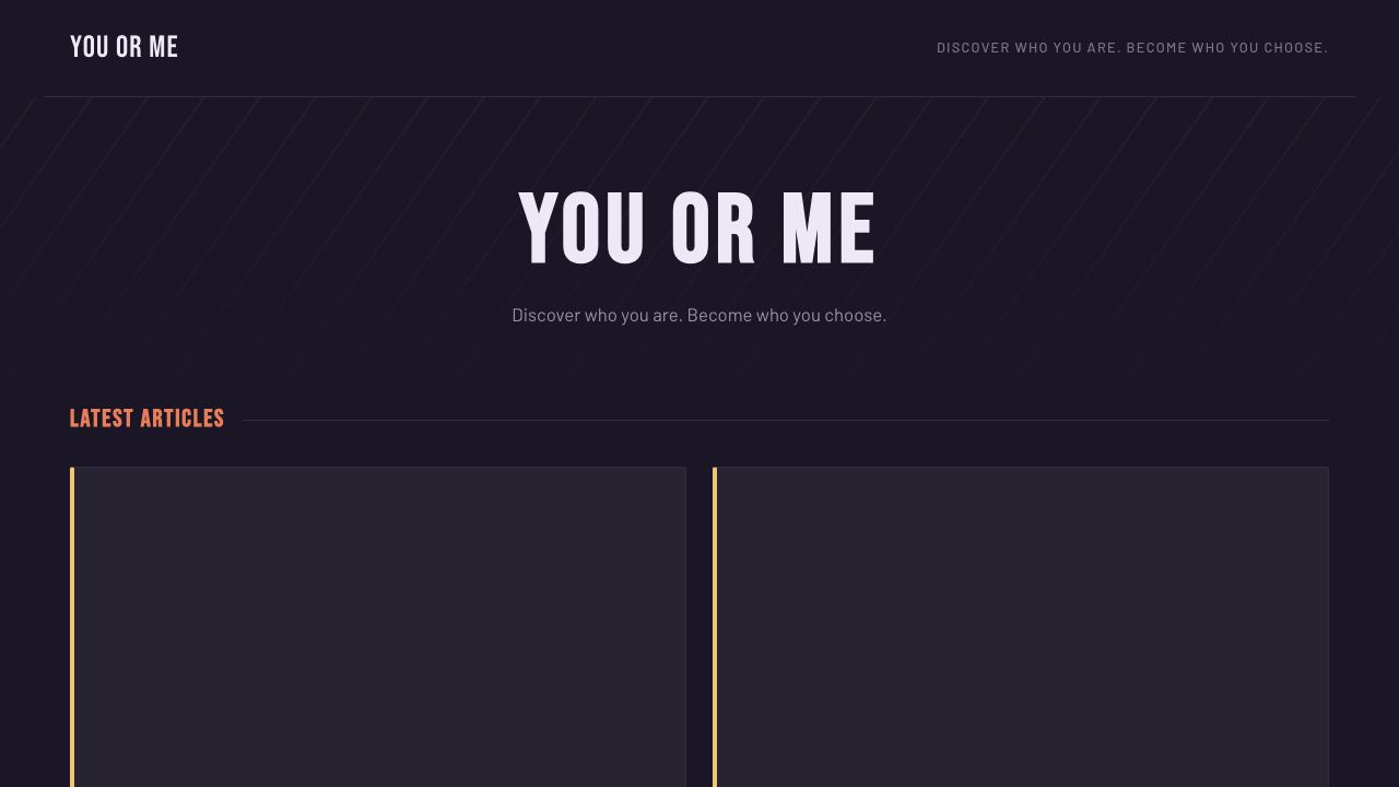 YouOrMe 网站截图