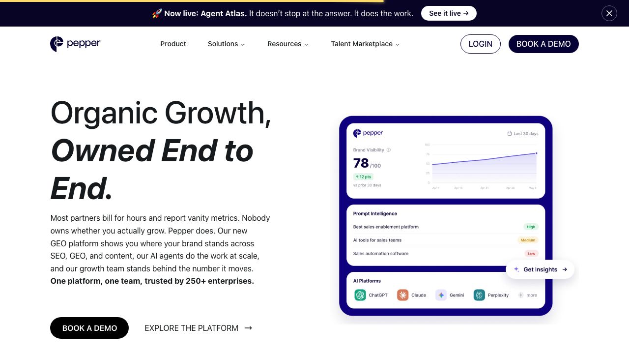 Pepper Content 网站截图