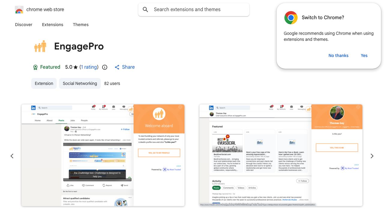 EngagePro website screenshot