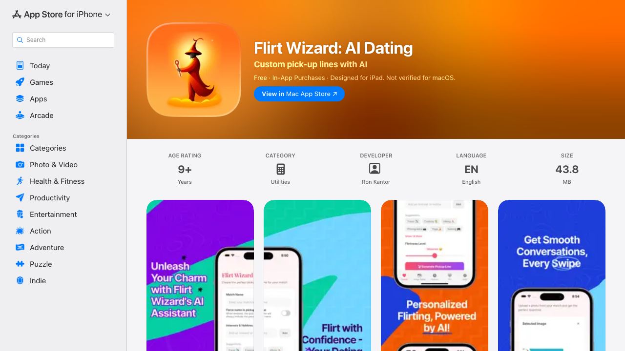 Flirt Wizard 网站截图