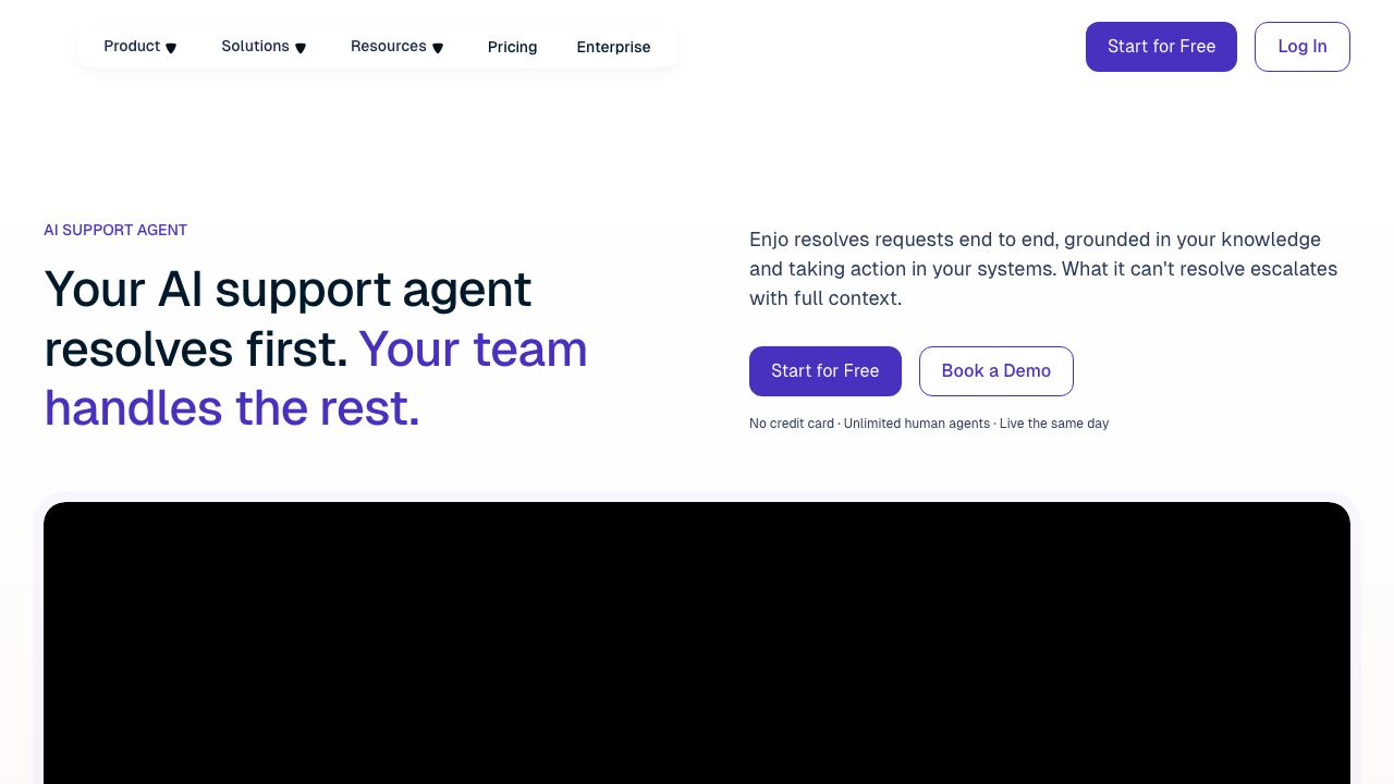Enjo.ai website screenshot