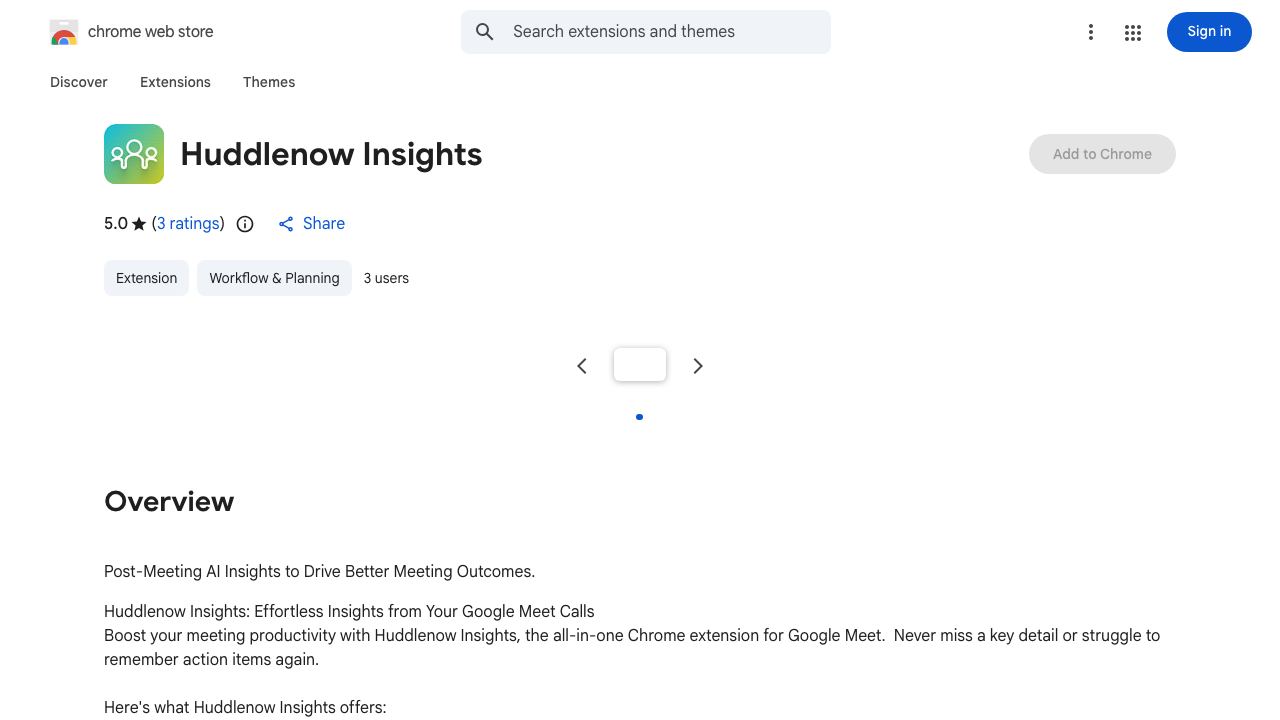 Huddlenow Insights 网站截图