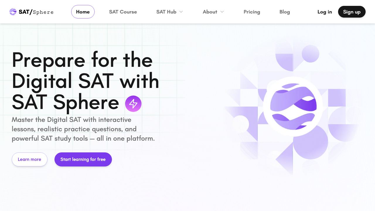 SAT Sphere 网站截图