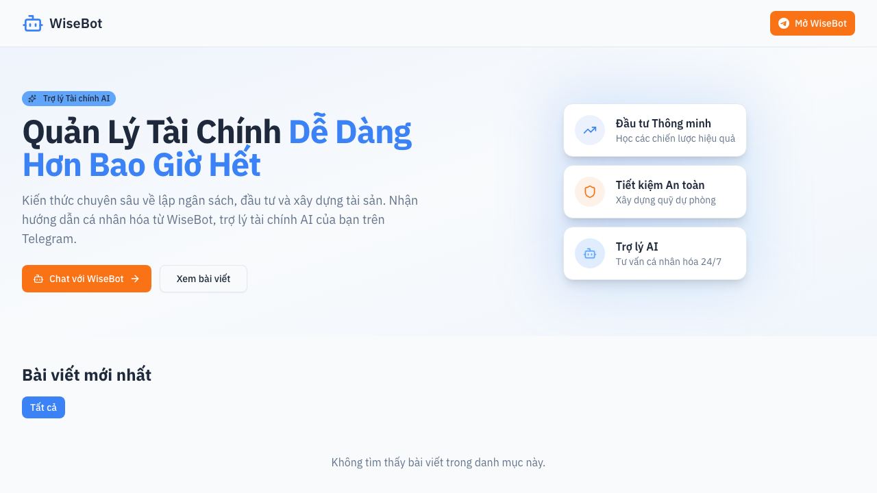 Wisebot website screenshot
