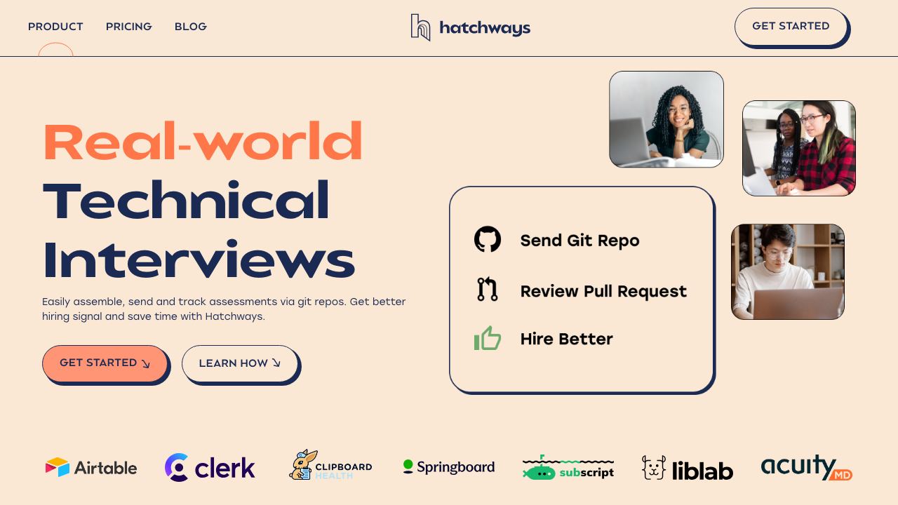 Hatchways 2.0 网站截图