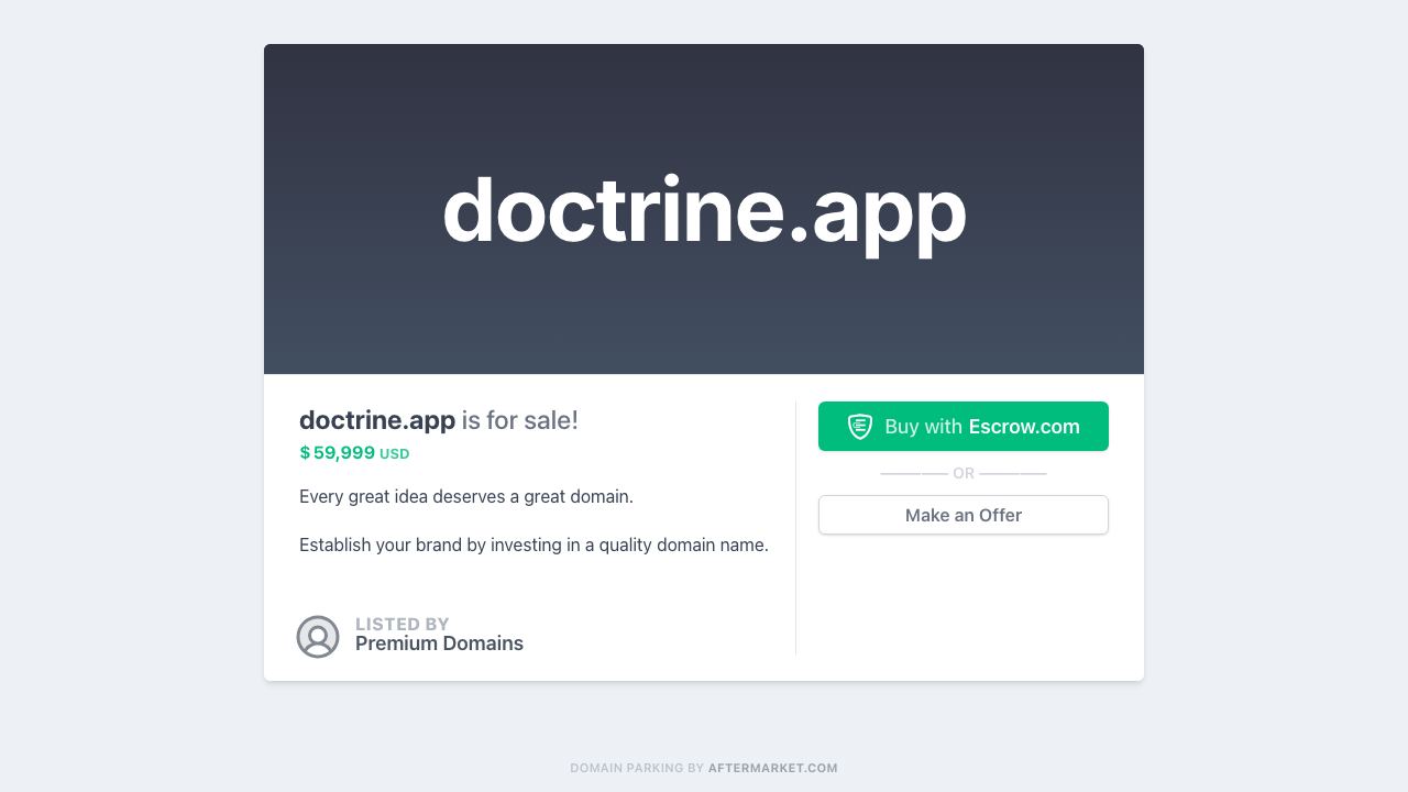 Doctrine 网站截图