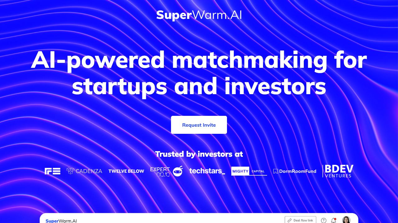 SuperWarm.AI 网站截图