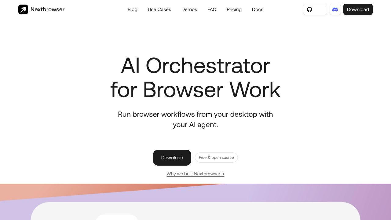 Nextbrowser 网站截图