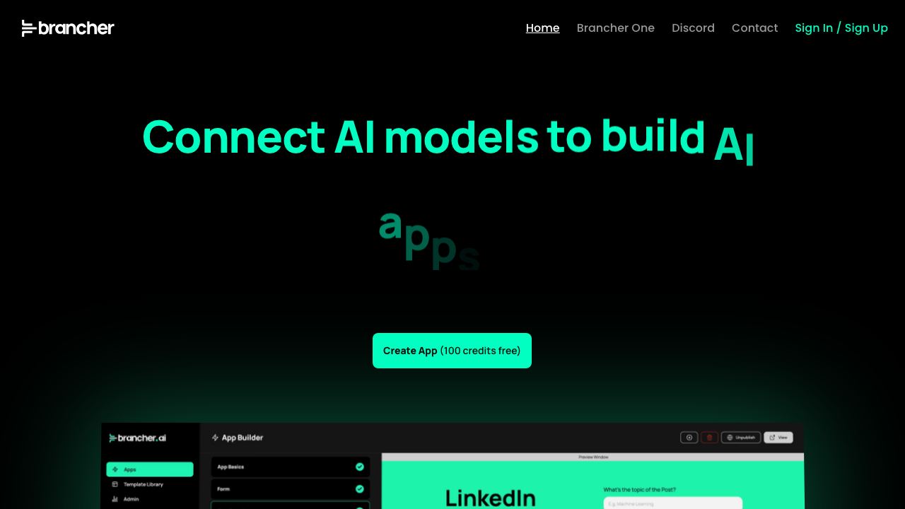 Brancher.ai 网站截图
