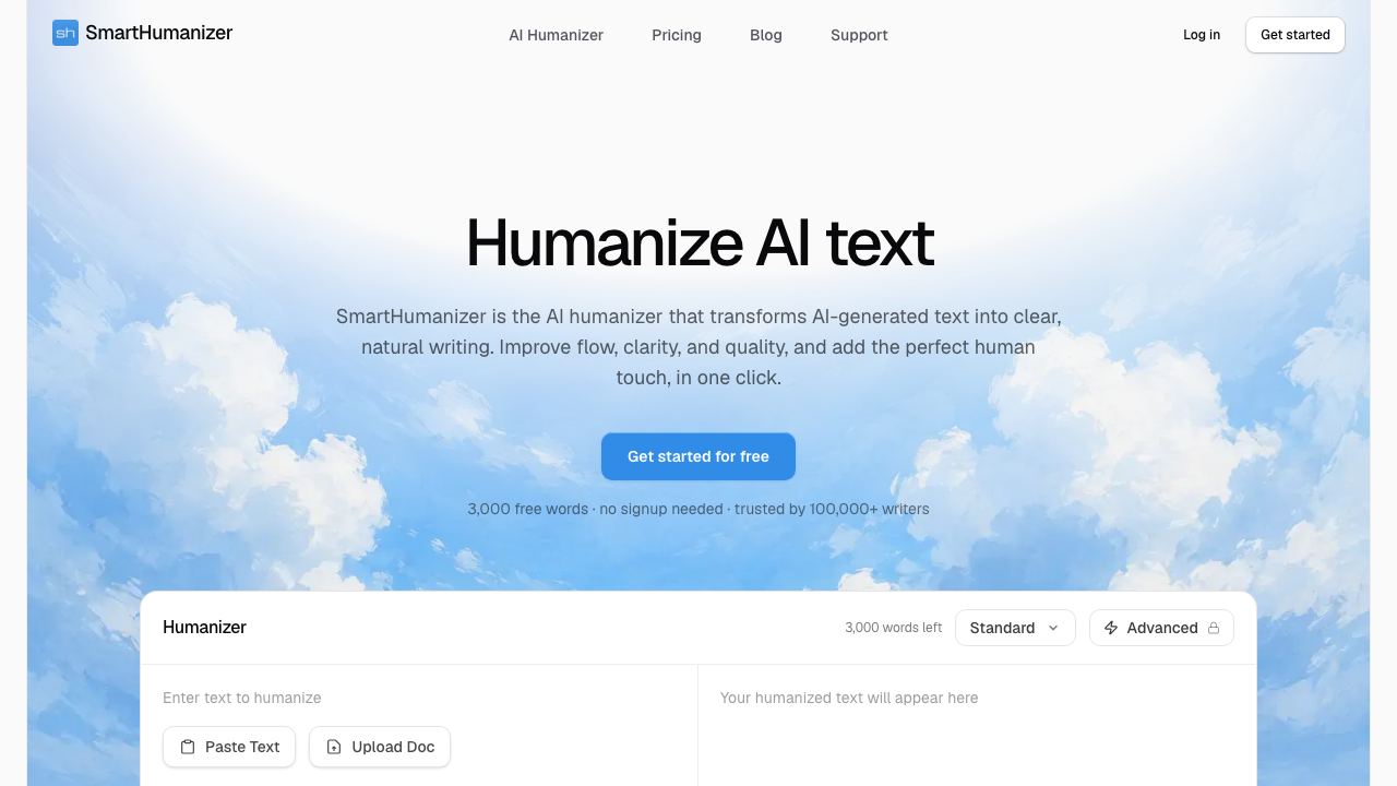 SmartHumanizer 网站截图