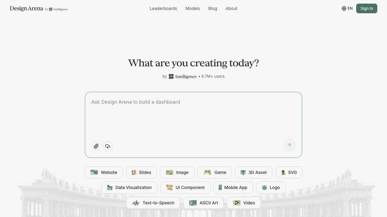 Design Arena 网站截图