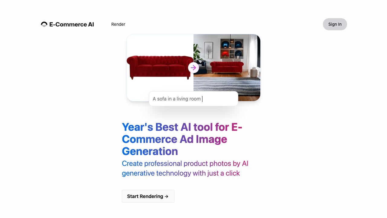 E-Commerce AI 网站截图