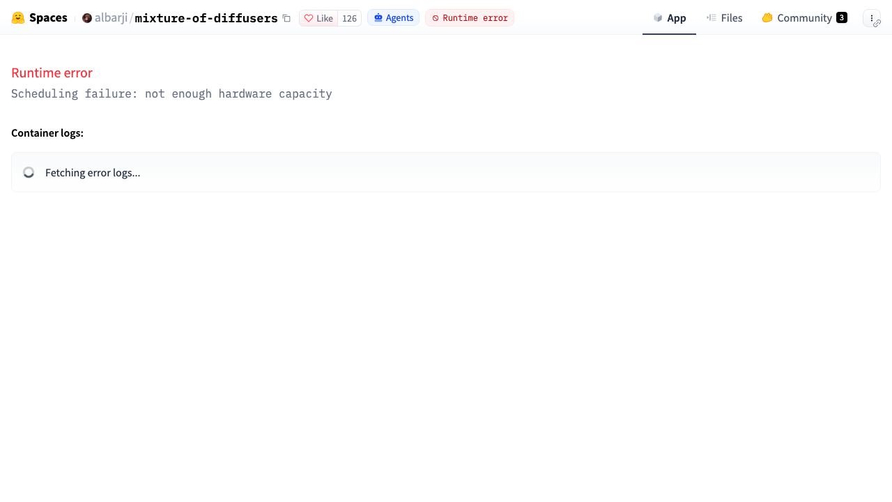 Mixture Of Diffusers 网站截图