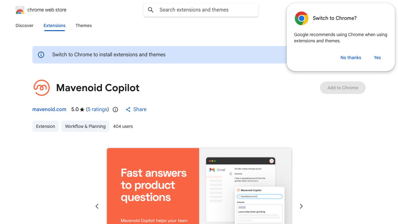Mavenoid Copilot website screenshot