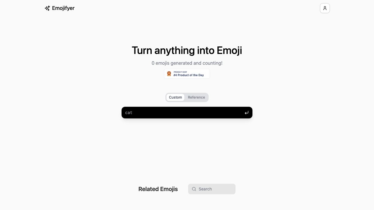 Emojifyer | AI Emoji Generator 网站截图