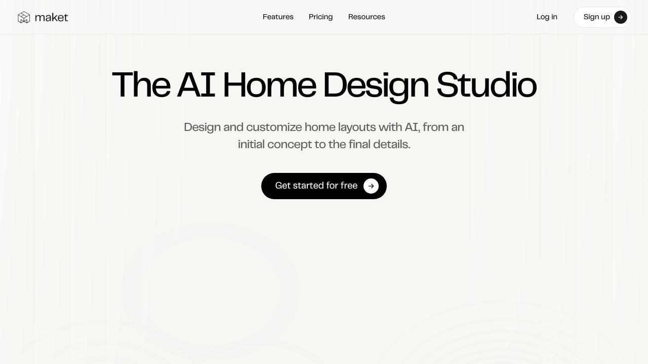 Maket website screenshot
