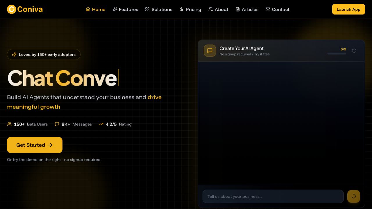 Coniva.ai 网站截图
