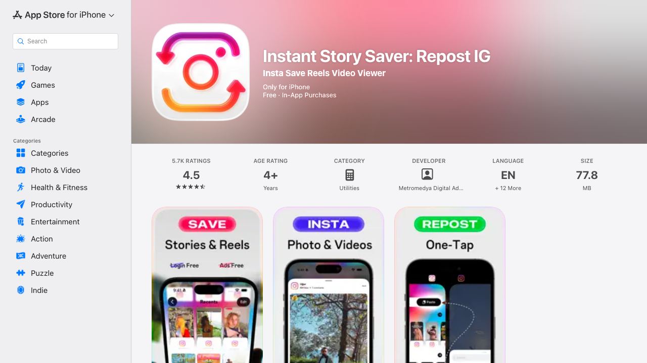 Repost AI : Instagram - Tiktok - Twitter website screenshot
