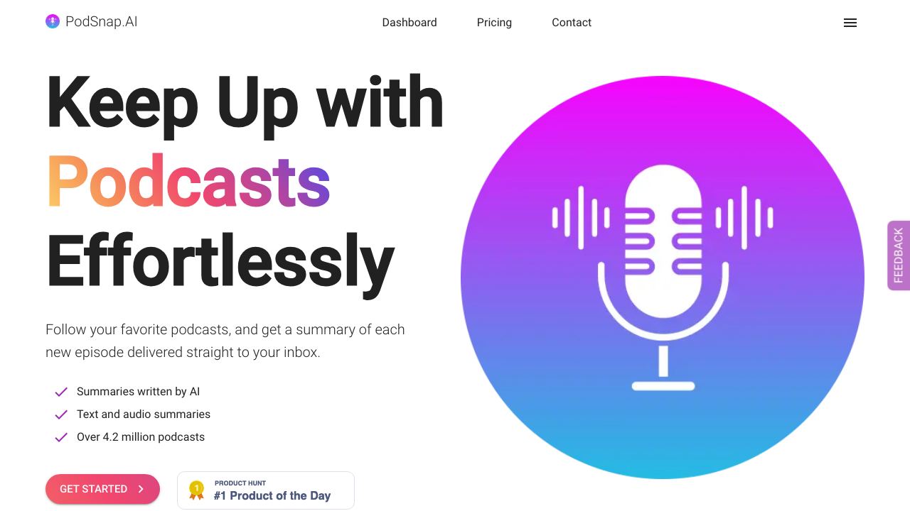 PodSnap.AI 网站截图