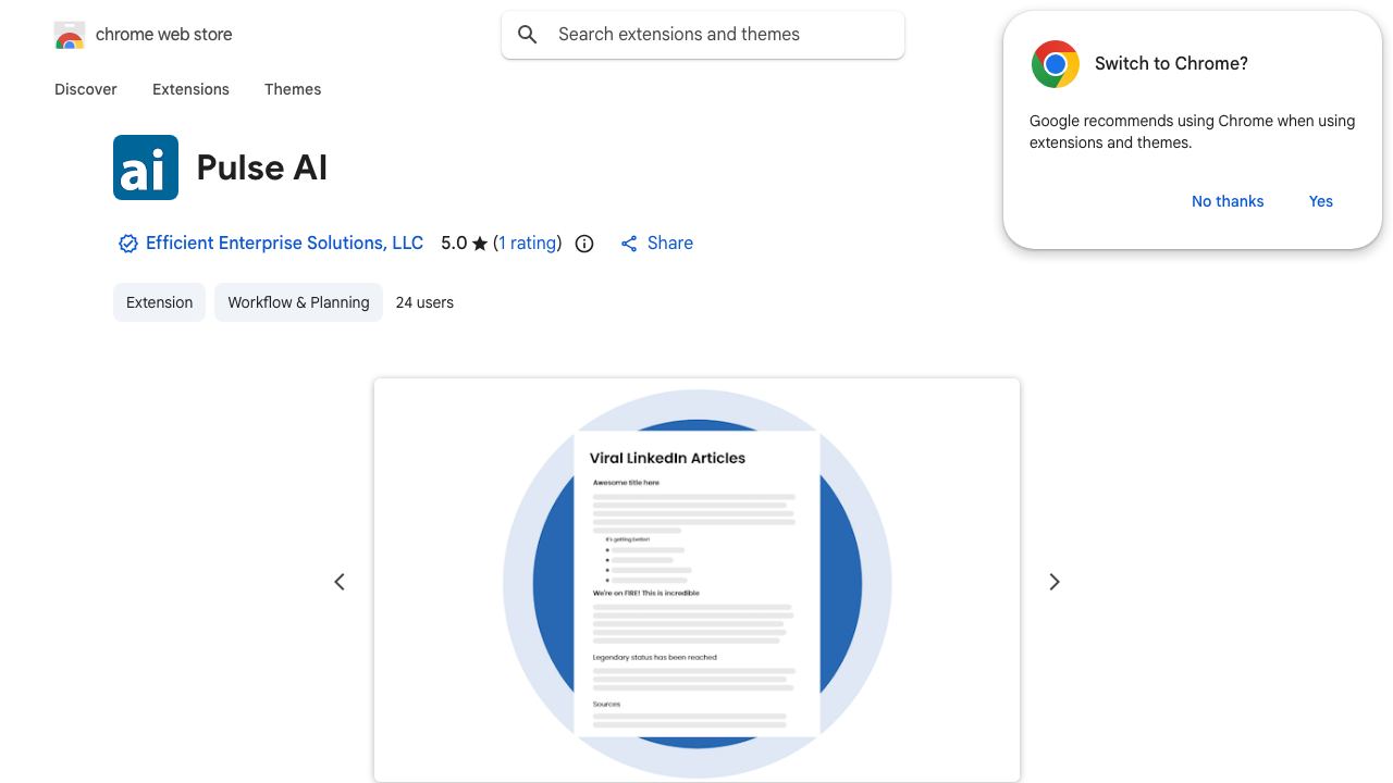 Pulse AI website screenshot