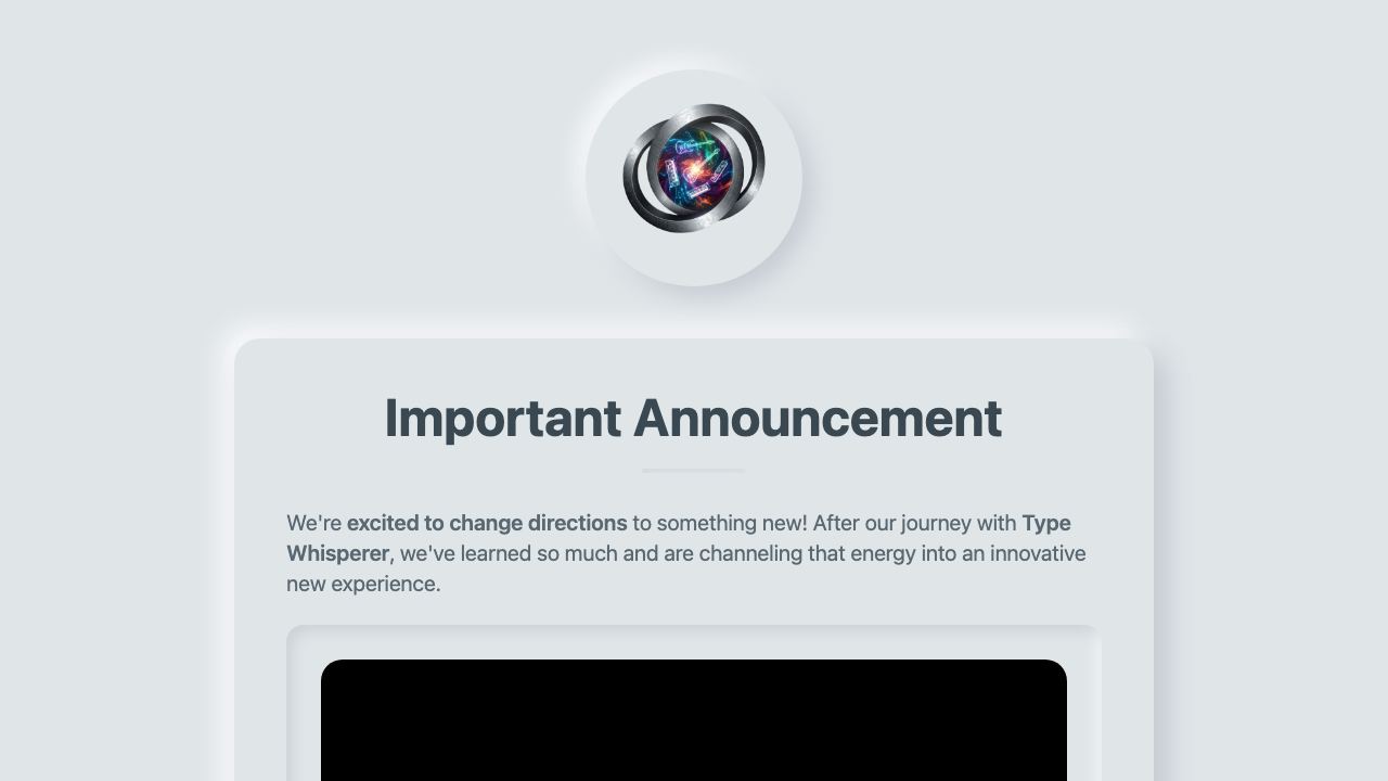 Type Whisperer Ai 网站截图