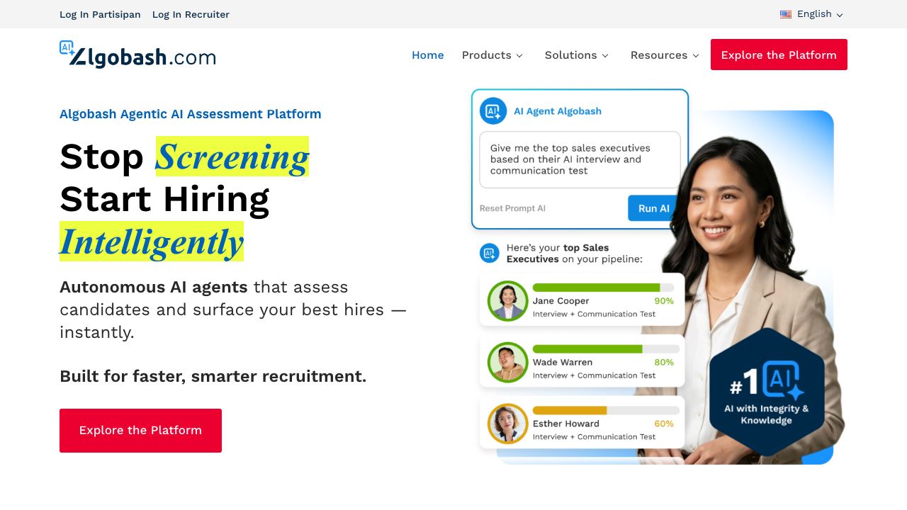 Algobash.com 网站截图