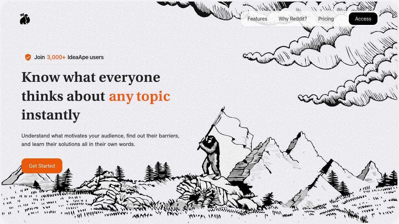IdeaApe website screenshot