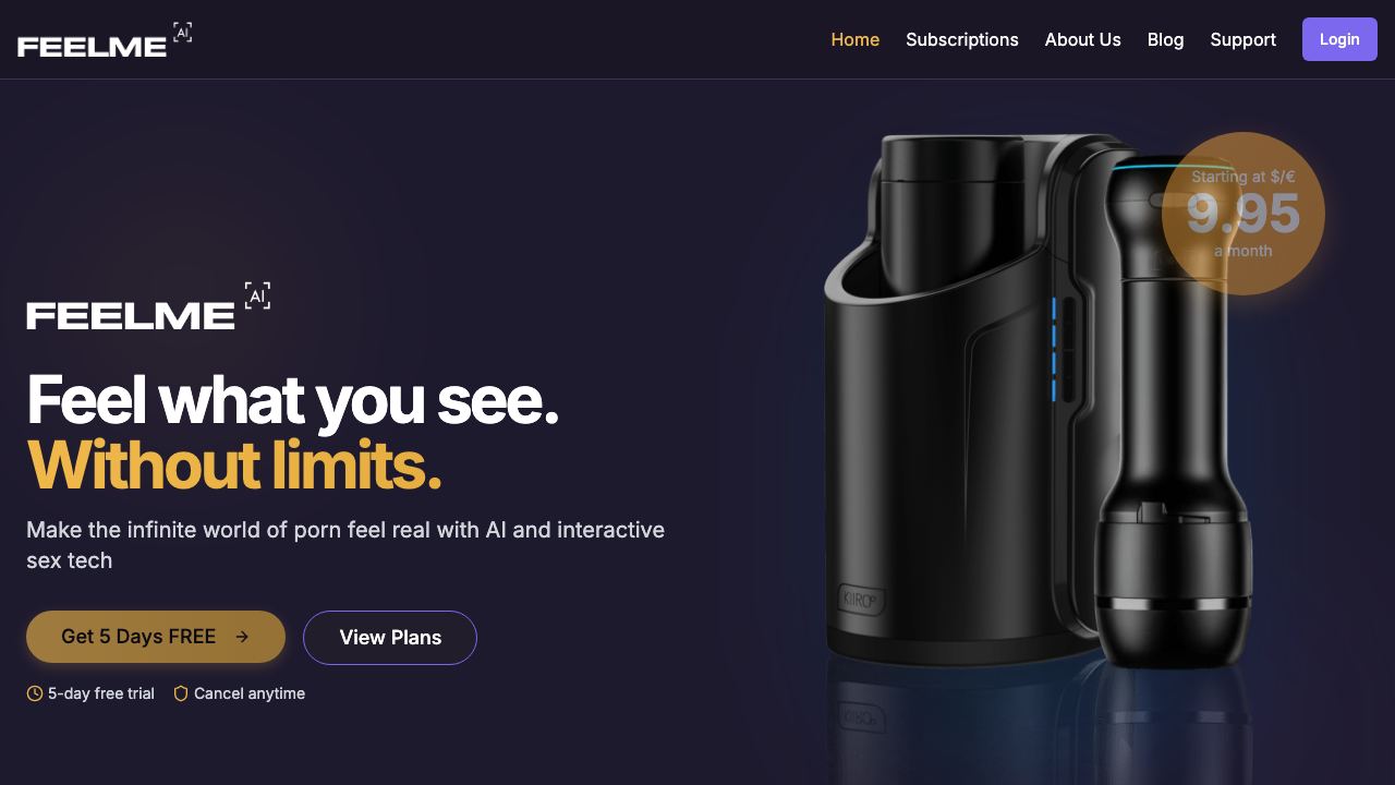 feelme.com 网站截图