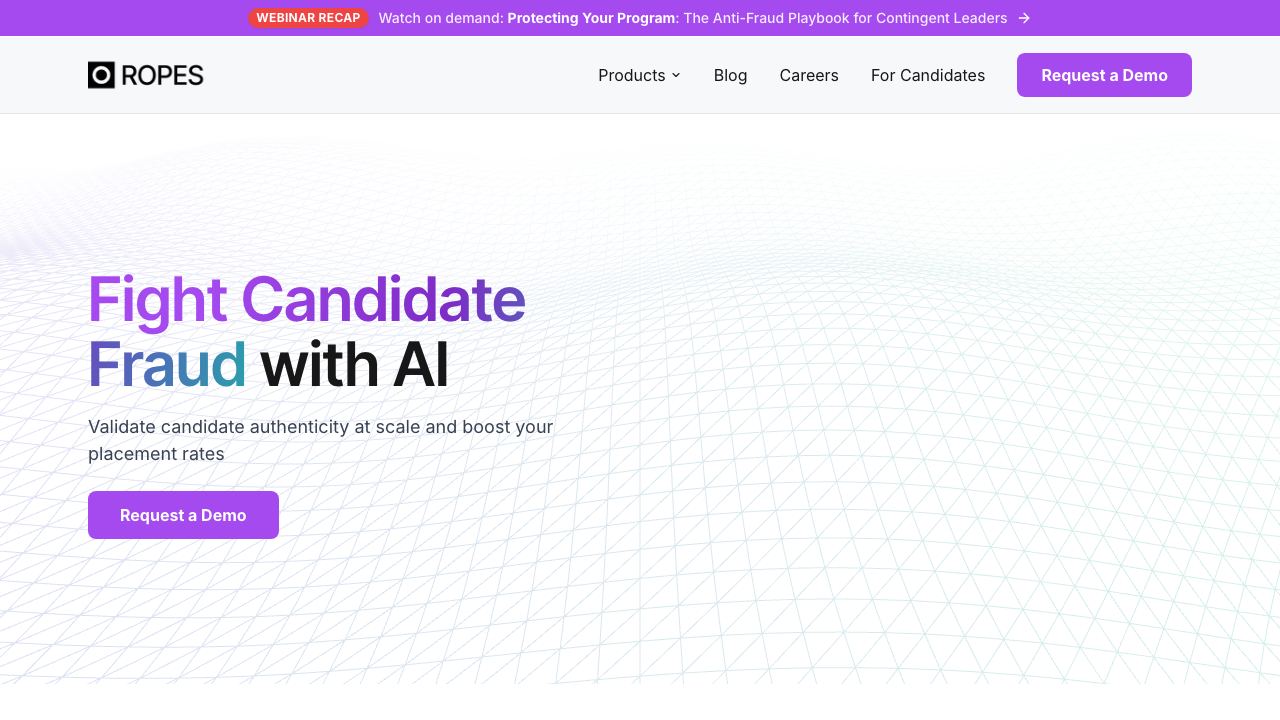 Ropes AI website screenshot